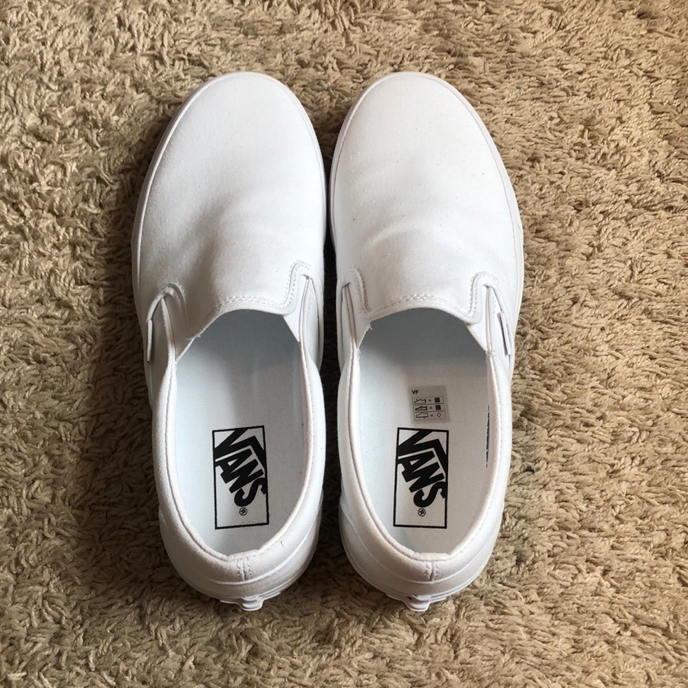 Brand New Pair of White Canvas Vans